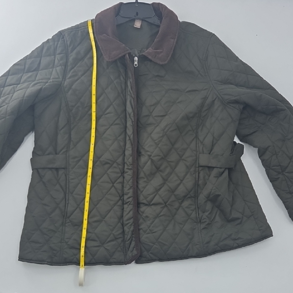 White Stag Dark Olive Jacket with Brown Corduroy Accents - Picture 12 of 16